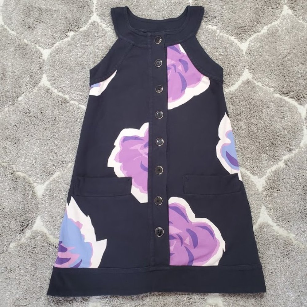 SOLD Marc by Marc Jacobs Black Floral Knit Mini Dress - Picture 3 of 8